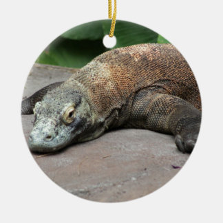 Komodo Drache (Varanus komodoensis), Keramik Ornament