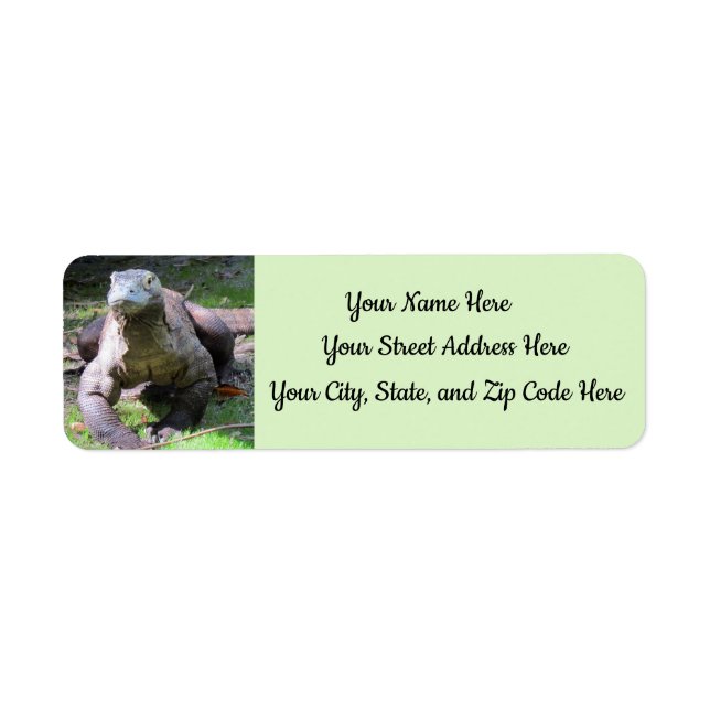 Komodo Dragon Address Labels (T-Fill) (Vorne)