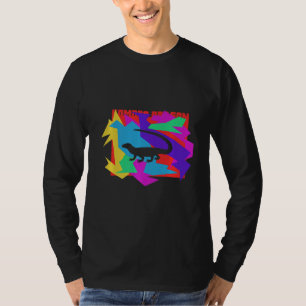 Komodo Dragon Animal Mosaik Puzzle T-Shirt