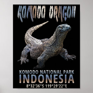 Komodo Dragon - Die größte Lizard der Welt. Poster