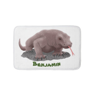Komodo Dragon Illustration Badematte