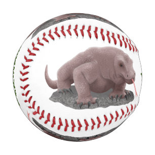 Komodo Dragon Illustration Baseball
