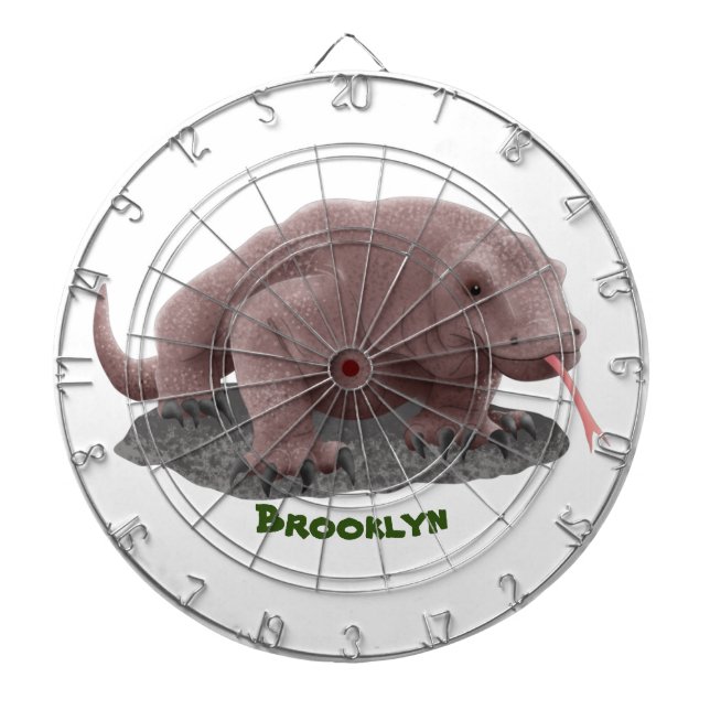 Komodo Dragon Illustration Dartscheibe (vorne)