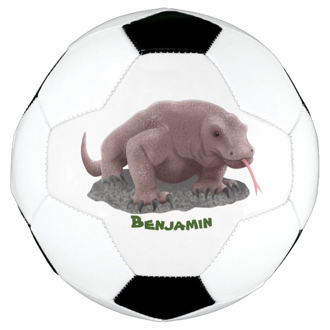 Komodo Dragon Illustration Fußball (Vorderseite)