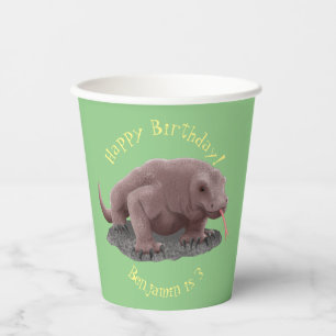 Komodo Dragon Illustration Pappbecher