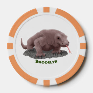 Komodo Dragon Illustration Pokerchips