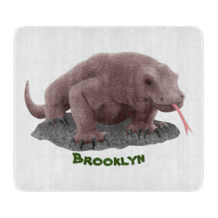 Komodo Dragon Illustration Schneidebrett