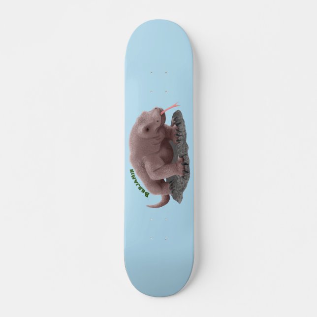 Komodo Dragon Illustration Skateboard (Vorne)