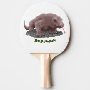 Komodo Dragon Illustration Tischtennis Schläger