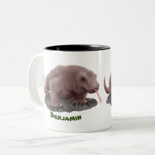 Komodo Dragon Illustration Zweifarbige Tasse