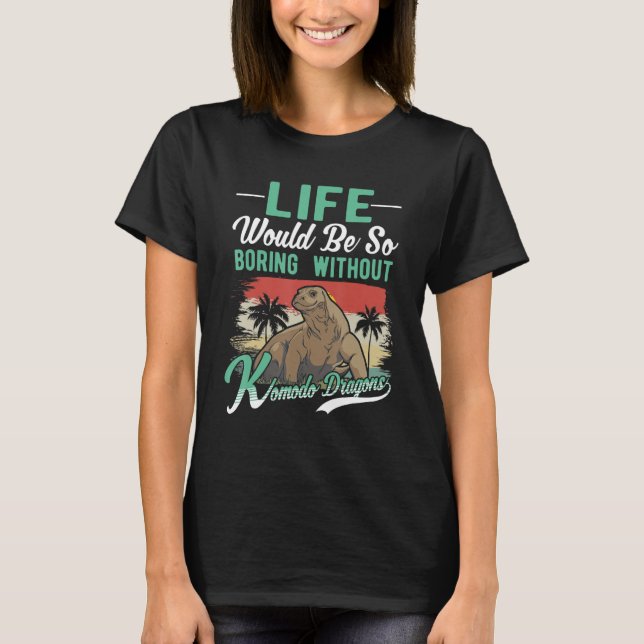 Komodo Dragon Monitor Lizard T-Shirt (Vorderseite)