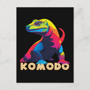 Komodo Dragon Postkarte