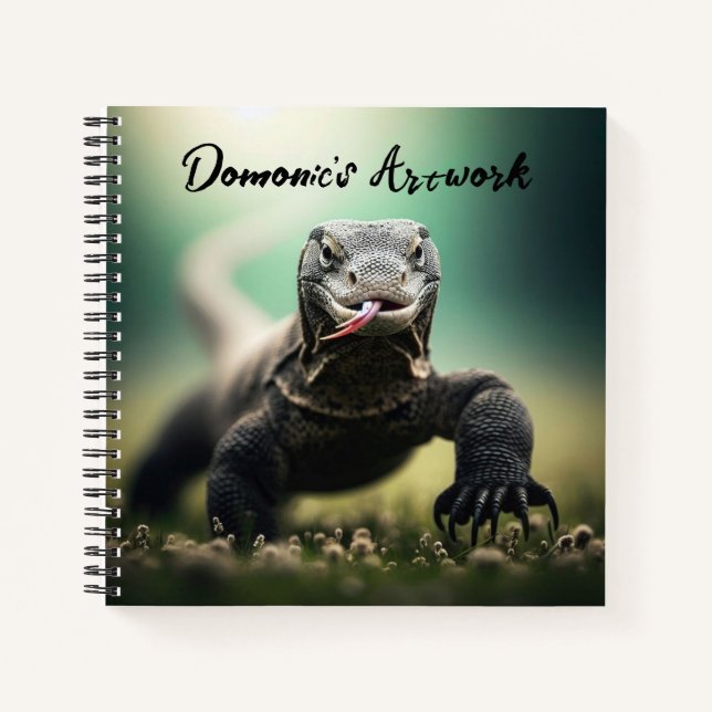 Komodo Dragon Sketchbook Notizbuch (Vorderseite)