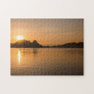 Komodo-Insel bei Sonnenuntergang Puzzle