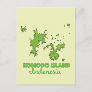 Komodo Insel Indonesien Karte