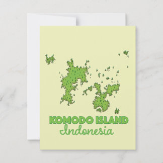 Komodo Insel Indonesien Karte