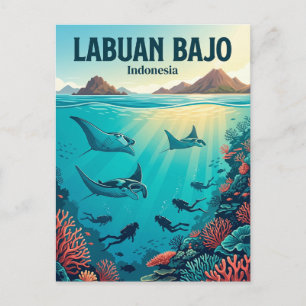 Komodo-Nationalpark Indonesien Postkarte