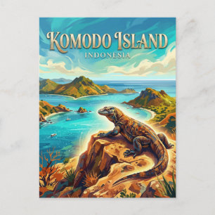 Komodo-Nationalpark Indonesien Postkarte