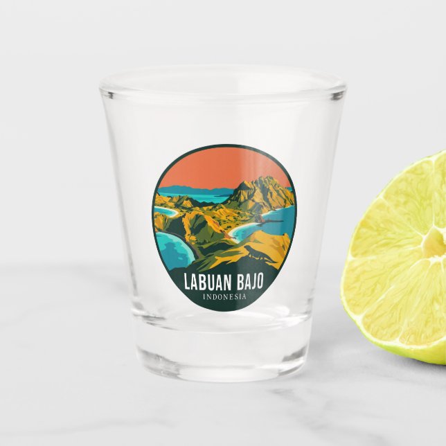 Komodo-Nationalpark Indonesien Schnapsglas (Vorderseite)