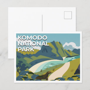 Komodo-Nationalpark Ost-Nusa Tenggara Reise Postkarte