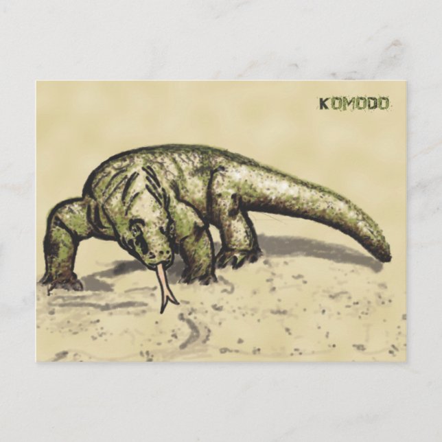 Komodo Postkarte (Vorderseite)