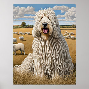 Komondor - Dog Art Print Poster