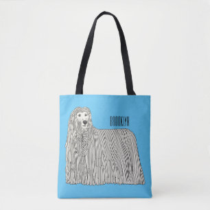 Komondor dog cartoon illustration
