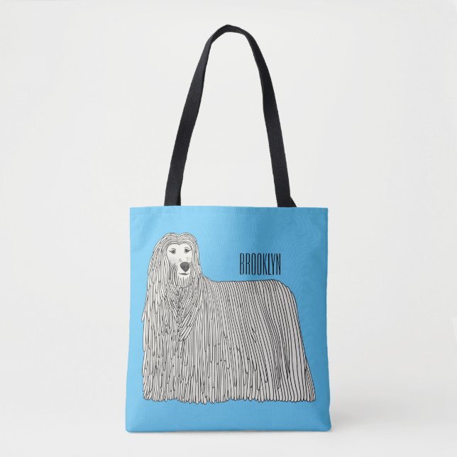 Komondor dog cartoon illustration (Vorderseite)
