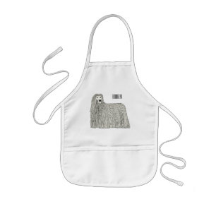 Komondor Hund Cartoon Illustration Kinderschürze