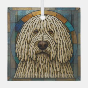 Komondor Hund "Festglas" Ornament Aus Glas