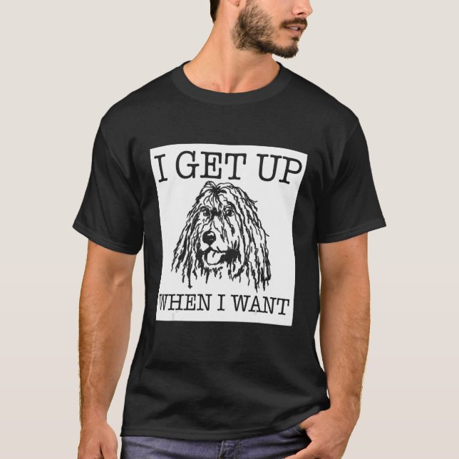 Komondor Hund T-Shirt (Vorderseite)