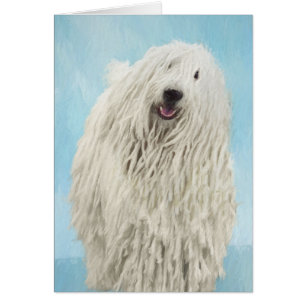 Komondor-Malerei - Niedliche Original-Hunde-Kunst