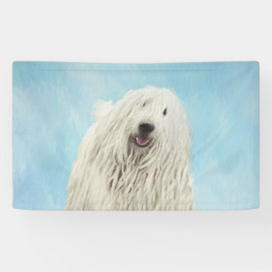 Komondor-Malerei - Niedliche Original-Hunde-Kunst Banner