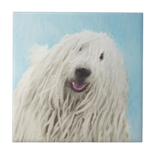 Komondor-Malerei - Niedliche Original-Hunde-Kunst Fliese