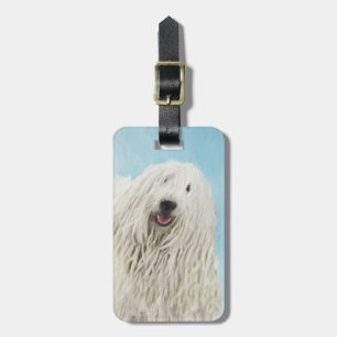 Komondor-Malerei - Niedliche Original-Hunde-Kunst Gepäckanhänger