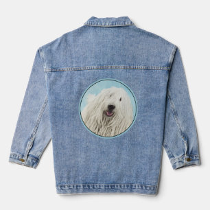 Komondor-Malerei - Niedliche Original-Hunde-Kunst Jeansjacke
