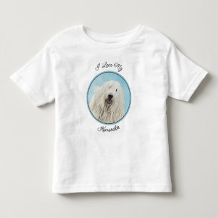 Komondor-Malerei - Niedliche Original-Hunde-Kunst Kleinkind T-shirt