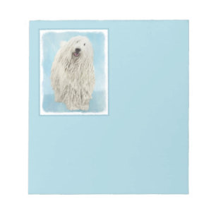 Komondor-Malerei - Niedliche Original-Hunde-Kunst Notizblock