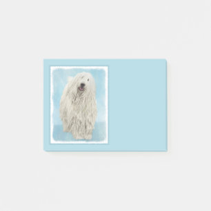 Komondor-Malerei - Niedliche Original-Hunde-Kunst Post-it Klebezettel