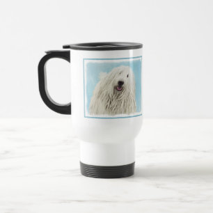 Komondor-Malerei - Niedliche Original-Hunde-Kunst Reisebecher
