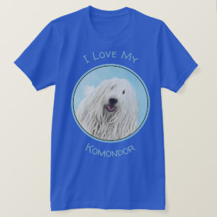 Komondor-Malerei - Niedliche Original-Hunde-Kunst T-Shirt