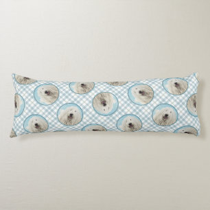 Komondor Malerei Ungarischer Niedlicher Hundekunst Seitenschläferkissen