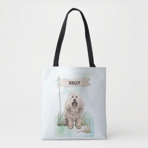 Komondor Wasserfarbe Personalisierter Hund