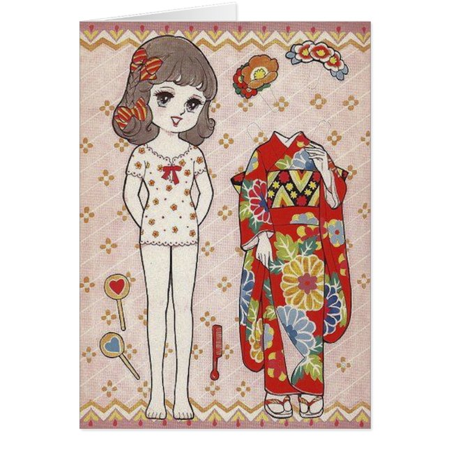 Komono Paper Doll Cards (Vorne)