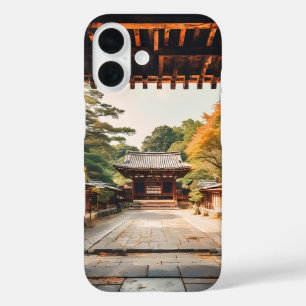 Komorebi - Der sonnendurchflutete Tempel iPhone 16 Hülle