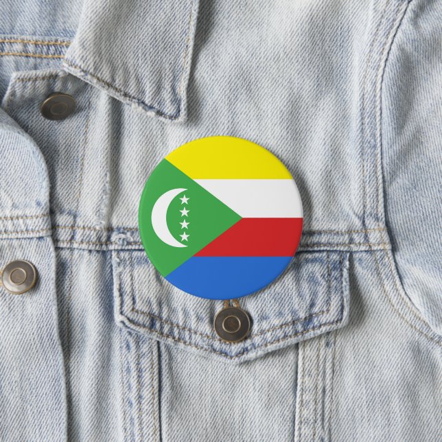 Komoren-Flagge Button (Beispiel)