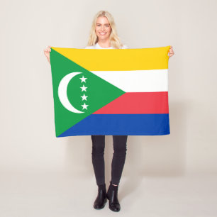 Komoren-Flagge Fleecedecke
