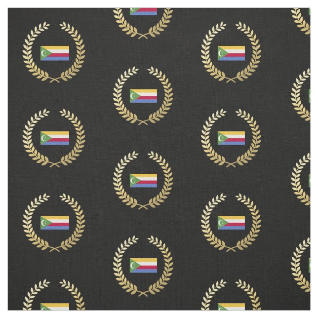 Komorenflagge Stoff (Muster)