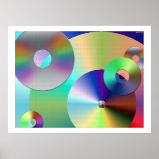 Kompakte Festplatten Poster
