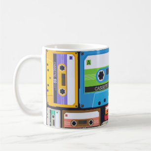 Kompakte Kassetten Abstrakte Komposition Kaffeetasse